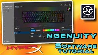 HyperX Ngenuity Software Tutorial  - Mechanical Keyboards - RGB Presets, Key assigments & Macros