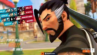 IDDQD NEXT LEVEL HANZO GAMEPLAY - POTG! OVERWATCH 2 TOP 500 SEASON 3