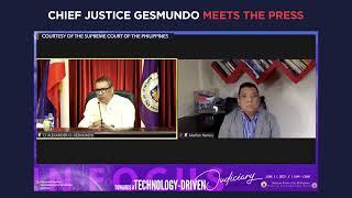 Chief Justice Gesmundo meets the press