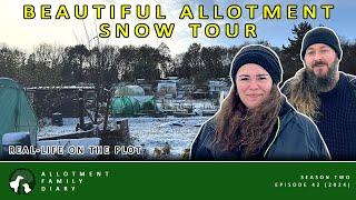 Allotment Gardens Winter Tours - We Had SNOW! | Allotment Vlog Ep. 42