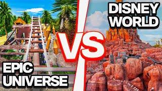 Epic Universe Rides VS Closest Disney Park Rides