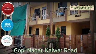 100 Gaj jda approved Duplex Villa sale on Kalwar Road ,Gopi Nagar, Near Raimbow Tailor ,Jaipur