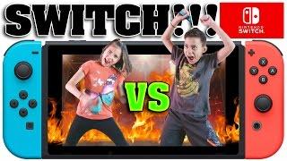 NINTENDO SWITCH CHALLENGE!!! Head to Head Battle with 1-2-Switch!