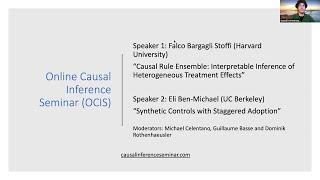 Online Causal Inference Joint Seminar: Falco Bargagli Stoffi and Eli Ben-Michael