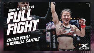 Kunlun Fight MMA14  Zhang Weli vs Marilia Santos FULL FIGHT 2017  1080 X 1920