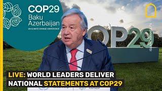 LIVE: World leaders deliver national statements at COP29