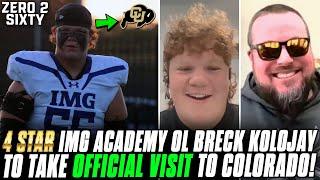 4 Star IMG Academy OL Breck Kolojay To Take OFFICIAL VISIT To Colorado!