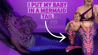 I Put My Baby in a Mermaid Tail! - Tub Talk with Raina [ FULL Video]