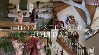 Ozark Mountain Vintage Christmas | Garland Hanging Solutions | Designer Holiday Tips on a Budget