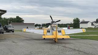 Titan T-51 V8 taxiing away to left