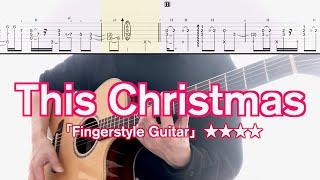 Donny Hathaway／This Christmas (ソロギターTAB) Fingerstyle Guitar