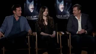 India Eisley, Jason Isaacs and Assaf Bernstein - Look Away Movie Interviews