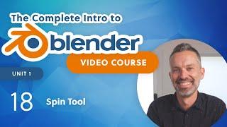 Blender Beginner Tutorial – Spin Tool