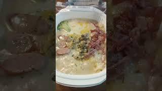 哞哞培根奶香海陸焗飯 #全家便利店 #微波食品