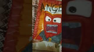 #drawing anger #inside out #yana art and craft