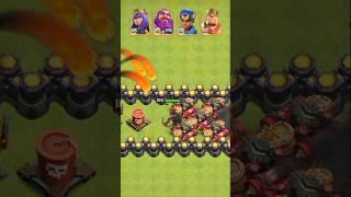 Bomb Traps vs. Heroes! (Clash of Clans) #shorts #coc #clashofclans
