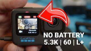 GoPro 10 with 1.40 Firmware No battery