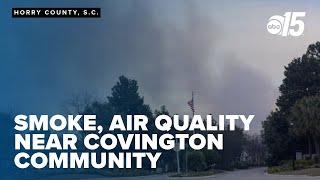 Smoke, air quality in Covington community in Carolina Forest