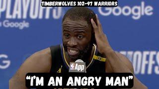 Draymond Green has EPIC ANGRY BLACK MAN rant after Game 3 loss - Post Game Interview vs Timberwolves