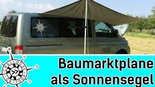 Baumarktplane als Sonnensegel || SCHALLDOSE ON TOUR