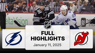 NHL Highlights | Lightning vs. Devils - January 11, 2025