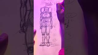 Male figure anatomy kaise bnaye?? #short #shorts #art #sketch #drawing #devartstudio #youtubeshorts