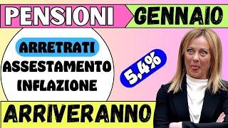 ARRETRATI PENSIONI GENNAIO  ARRIVERANNO?