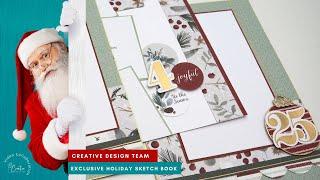 Scrapbooking Days of December | Creative Design Team Collaboration | 6" x 8" Scrapbook Album