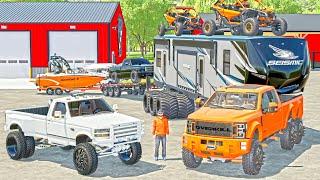 RICH MAN BUYS $700,000 TRUCK, CAMPER, SXS, BOAT PACKAGE! (ROLLIN COAL CUSTOMS)