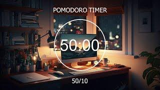 7-Hour Study With Me ︎ Pomodoro 50/10, Lofi Chill Beats for Focus & Relaxation ~ Focus Station