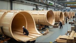 Inside Wooden Factory: Mass Production Process Of Wooden Kitchenware & Tableware