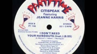 Citispeak feat. Jeanne Harris - I Don't Need Your Handouts (Dub Instrumental)