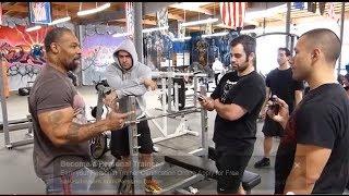 CT Fletcher Bench Press Seminar at Metroflex LBC: Set-up Part 2