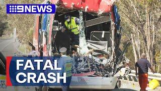 Bus driver killed, passengers injured after horror crash in NSW | 9 News Australia