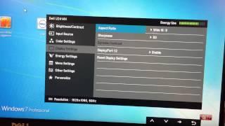 How to set 1.2 DisplayPort daisy chain ability on Dell Monitor 2414