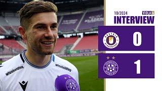 Siegestorschütze Andi Gruber nach A.Klagenfurt - Austria Wien 0:1 (10/2024) #faklive #ViolaTV