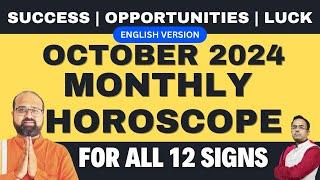 October Monthly Horoscope For all 12 signs | Sun Debilitated | Jupiter Retrograde | Mars Debilitated