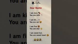 Dear bestie  | Instagram trending reels | #trending #reels #shorts #whatsapp #status