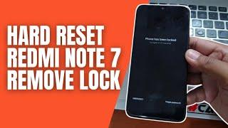 How to Hard Reset Redmi Note 7 remove pattern pin password via recovery
