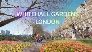  A Short Walk In Whitehall Gardens London | 4K