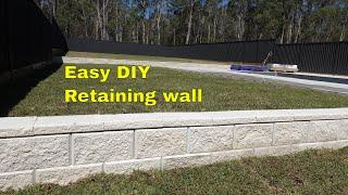 How to build a retaining wall - Easy DIY