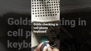 Golds checking in cell phone keyboard