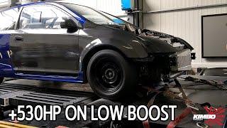 Honda Civic EP3 Turbo +530HP on Low Boost with Precision 6870 Gen 2 Turbo