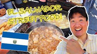 Trying SALVADORAN FOOD for the First Time! | El Salvador Street Food