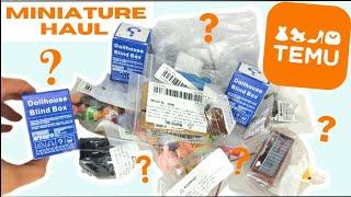 Dollhouse Miniature Haul & Blind Boxes • Food & Accessories from Temu