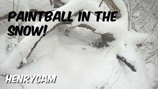 Paintball in DEEP Snow at Trails of Doom, SO MUCH FUN! You gotta try Woodsball in Winter!