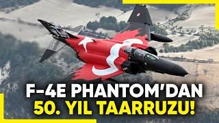 Üstünde Türk Bayrağı Kuyruğunda Atatürk! F-4E Phantom 50. Yıl Taarruzuyla Nefes Kesti – TGRT Haber