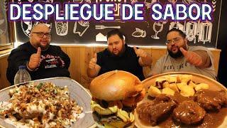 ENTRANTES y RACIONES XXL en un Restaurante de pueblo (Burgers y cosas interesantes - Gordealo TV