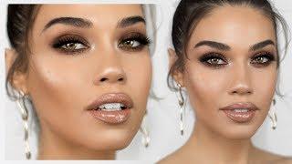 Shay Mitchell Inspired Bronzy Smokey Eye Makeup | Eman