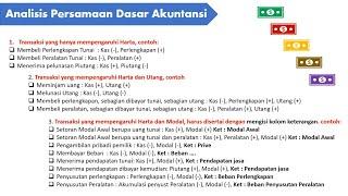 Cara Membuat Persamaan Dasar Akuntansi